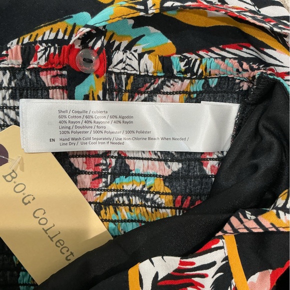 NWT Band of Gypsies Black Tropical 2 Piece Set - Picture 10 of 12